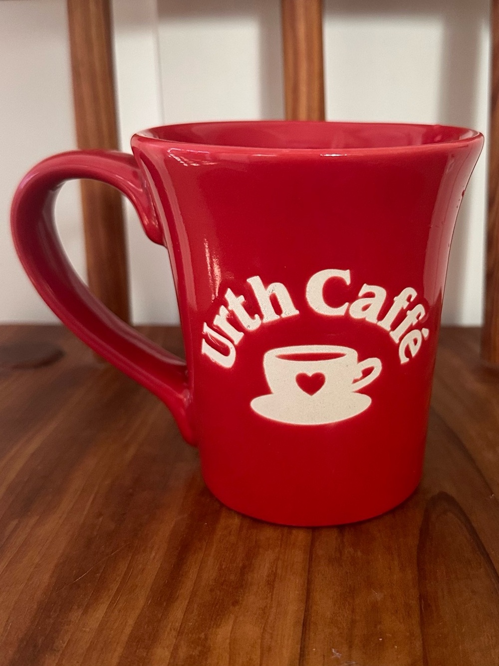 Urth Caffe Red Mug Cup Coffee Tea Cup
